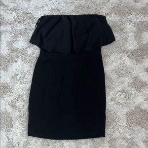 Elegant Black Strapless Dress